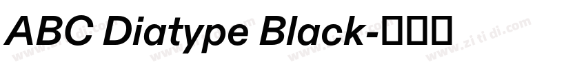 ABC Diatype Black字体转换
